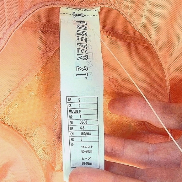 Forever 21 NWT Pink Lace Mesh Bodysuit Sexy - Picture 6 of 8